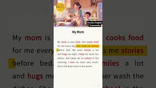 English Listening Practice – My Mom | Short English Story with Subtitles