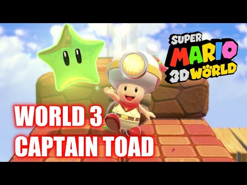 Super Mario 3D World - Captain Toad World 3 - Captain Toad Makes a Splash - All Stars 100%