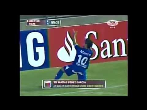 9' ST - Gol de Matias Perez Garcia - Libertad 3 vs Tigre 5 - Copa Libertadores 2013