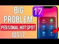 How to fix personal Hotspot Not Working iOS 17 in iPhone iPad || iPhone not showing personal hotspot