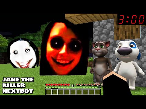 JANE THE KILLER NEXTBOT AND JEFF KILLER CHASED ME in Minecraft - Gameplay - Coffin Meme