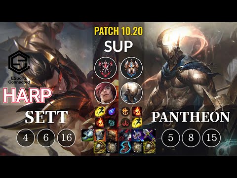 ESC Harp Sett vs Pantheon Sup - KR Patch 10.20