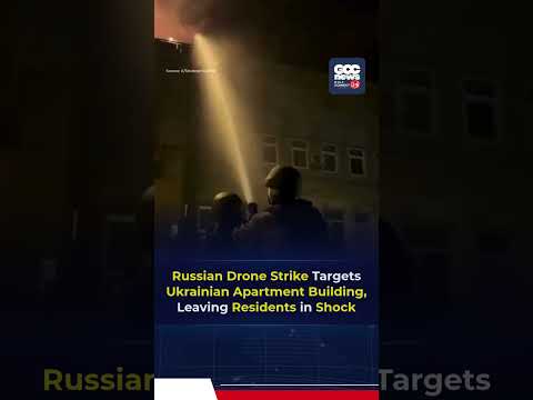 Russian Drone Strike Hits Residential Building in Zaporizhzhia | 7 Injured