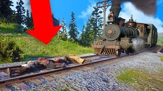 TYING PEOPLE TO THE TRAIN TRACKS ONLINE! | Red Dead Redemption 2 Online Outlaw Life #15