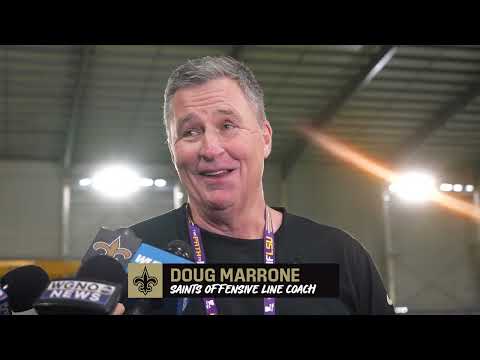 Doug Marrone at LSU Pro Day 2023 | New Orleans Saints