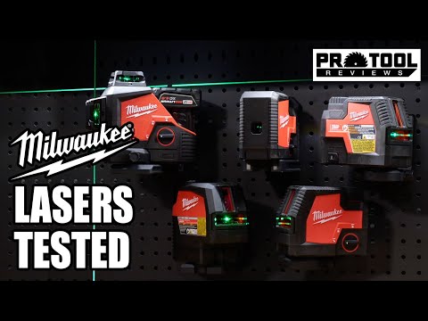 Milwaukee Green Laser Levels - M12 & RedLithium USB Models
