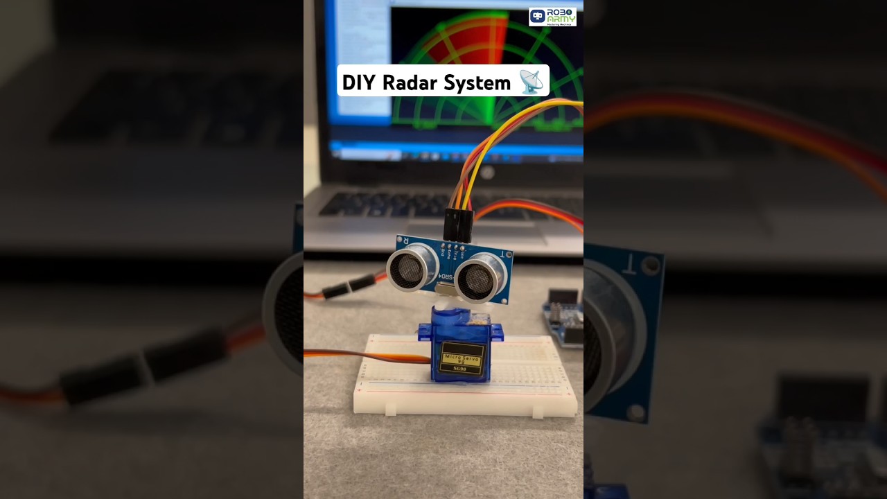 DIY Radar System using Ultrasonic Sensor and Arduino #roboarmy #stemeducation #scienceproject