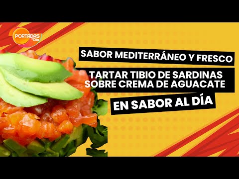 ¡Sabor Mediterráneo y Fresco! 🐟 Tartar Tibio de Sardinas sobre Crema de Aguacate | Receta Saludable