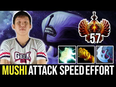 MUSHI Faceless Void Maximum Attack Speed Effort. Rapier Late Game.