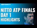 Thiem Defeats Federer; Djokovic Eases Past Berrettini | Nitto ATP Finals 2019 Day 1 Highlights