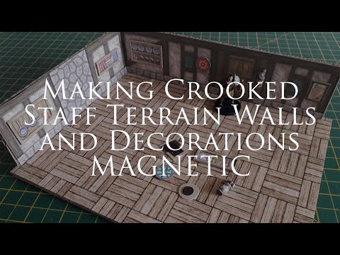Making Crooked Staff Terrain Walls and Decorations Magnetic