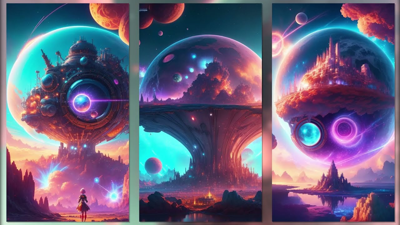 Atomic Worlds Unveiled: AI Digital Art Exploration! 🌌🎨