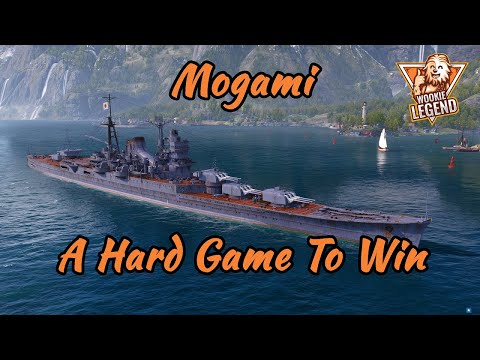 World of Warships | Mogami A Hard Game To Win | Wookie Legend