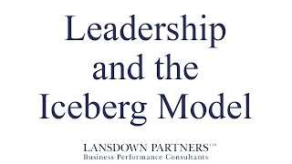 Video 21: Leadership and the Iceberg Model