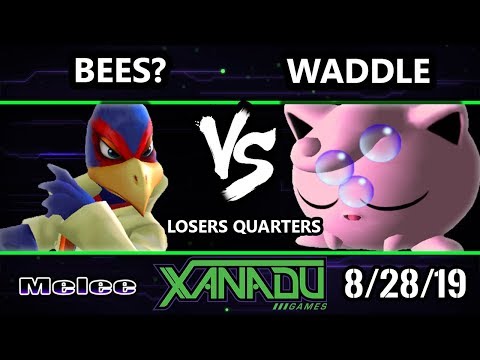 S@X 317 SSBM - Bees? (Falco) Vs. waddle (Jigglypuff) Smash Melee Losers Quarters