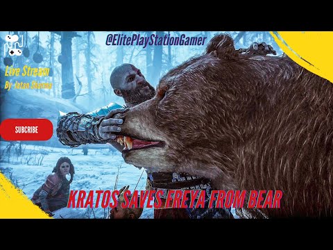 Atreus meet angrboda || Gryla The Giant Boss Fight || Kratos saves Freya from Bear #godofwarragnarok