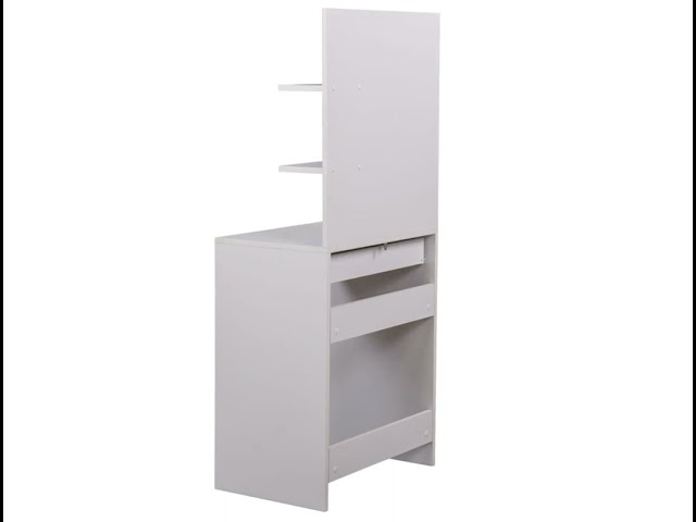 Coiffeuse Vicco Isabelle Avec Miroir Et Tiroirs - Meuble De Maquillage Blanc