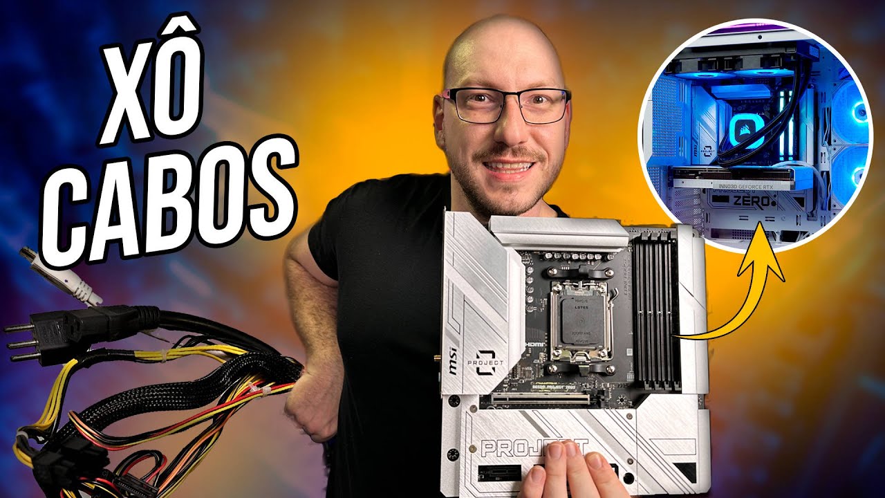 SUMINDO com os CABOS! Montagem com a MSI B650M PROJECT ZERO!
