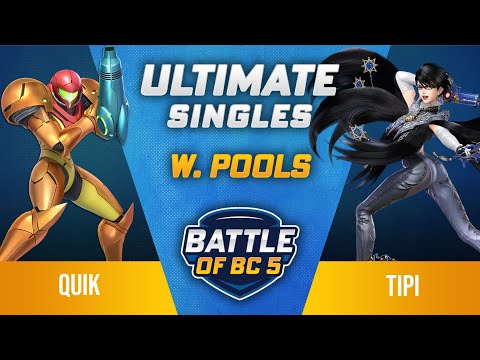 quiK (Samus) vs Tipi (Bayonetta) - Ultimate Singles Winners Pools - Battle of BC 5
