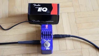 Video thumbnail for Fender MicroEQ micro equalizer by Spiral