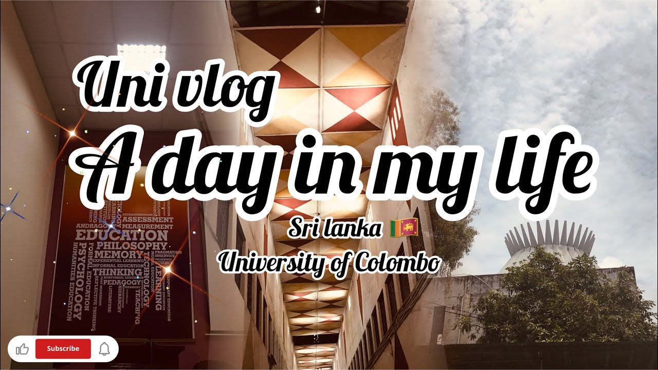 Rainy day vlog — student life at University of Colombo Sri Lanka