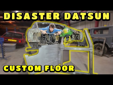 Custom Floor & Chassis Fabrication On Our Disaster Datsun Z!