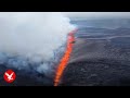 Iceland Volcano Eruption Lava Spewing Giant Fissure Opens Up