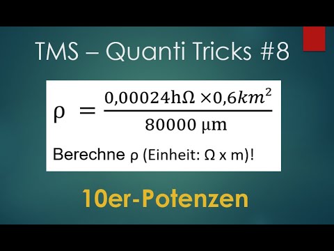 TMS - Quantitative & Formale Probleme - Tricks #8 : Zehnerpotenzen