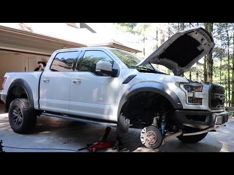 2017 Ford Raptor first upgrade RPG spring collar leveling kit installation