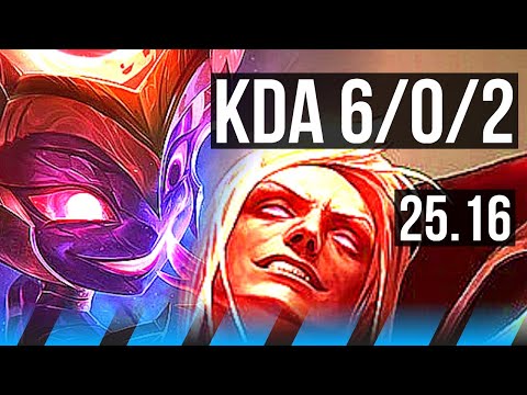 ZOE vs VLADIMIR (MID) | 6/0/2, 71% winrate, Dominating | KR Grandmaster | 25.16