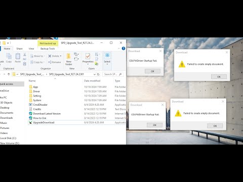 Fix CDLFW Driver Startup Fail, Download upgrade flash tool Causing failed to create empty document.