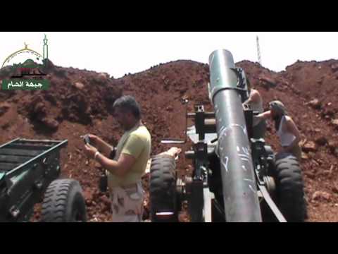استهداف مقرات النظام في تل الحماميات بالمدفع محلي الصنع من قبل جبهة الشام في ريف حماة