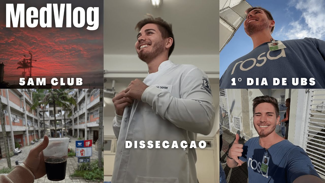 MedVlog | 1º Dia na UBS, visitamos pacientes! + dissecação e estudos
