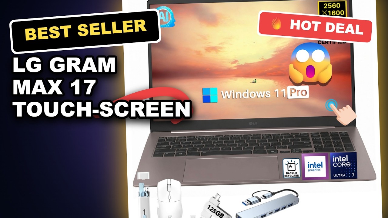 LG gram Max 17 Touch-Screen Laptop Tested: Is This AI Laptop Worth It? review video