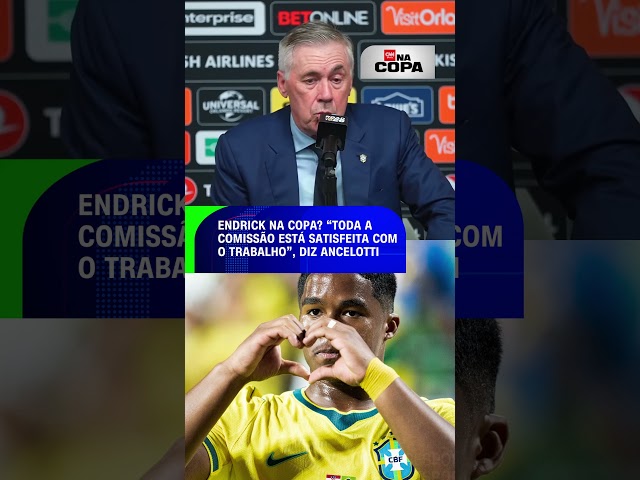 Endrick na Copa? "Toda a comissão está satisfeita com o trabalho", diz Ancelotti | CNN ESPORTES
