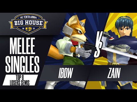 iBDW vs Zain - Melee Singles Top 8: Losers Semis - The Big House 10 | Fox vs Marth