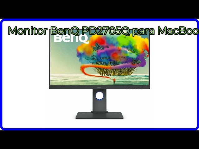 Vídeo relacionado con BenQ PD2705Q Monitor de diseño (tecnología AQCOLOR, 27 pulgadas, QHD, IPS, carga USB-C, DP / HDMI, KVM, altura ajustable) Compatible con MacBook