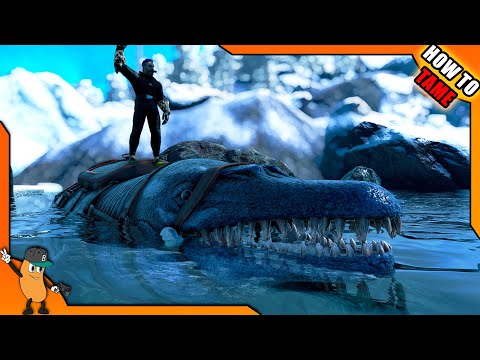 ARK HOW TO TAME BASILOSAURUS | ONLY WATER TAME YOU NEED! | ARK How To Tame Series