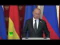 Владимир Путин: С Германией мы не воевали никогда, она сама стала жертвой ...