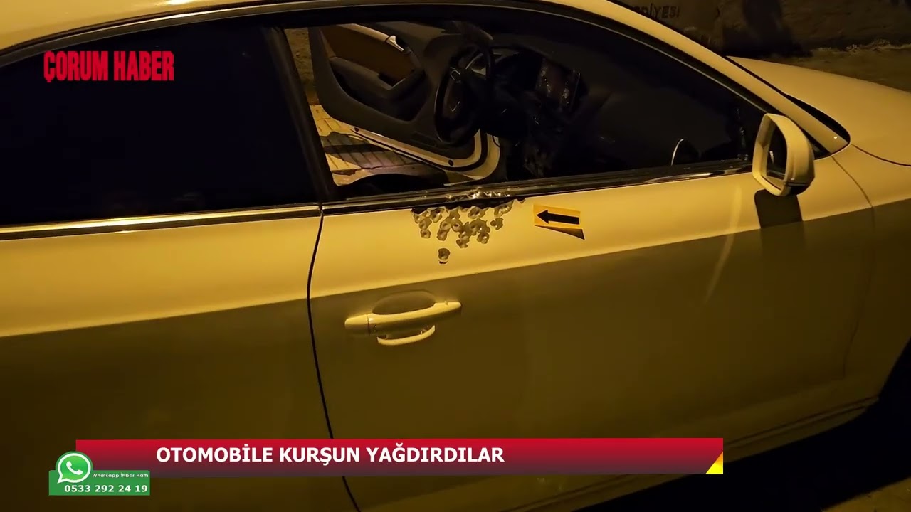 Park halindeki otomobile tüfekle ateş açtılar