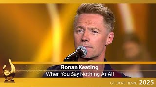 Ronan Keating &amp; MDR-Sinfonieorchester - „When you say nothing at all“ | Goldene Henne 2025 | MDR
