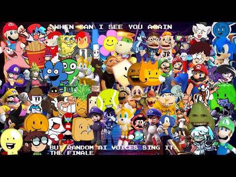 (2K SUBS SPECIAL/THE FINAL AI COVER) When Can I See You Again but random AI voices sing it
