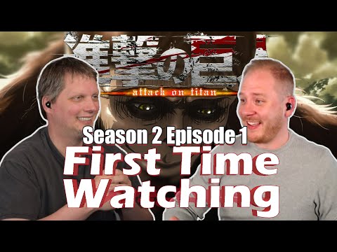 Attack On Titan REACTION | Season 2 Episode 1 | First Time Watching Anime!