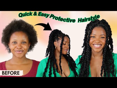 DIY Marley Twists in 2 Hours! The EASIEST Protective...