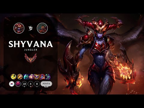 Shyvana Jungle vs Graves - KR Grandmaster Patch 13.1