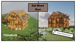 Download lagu [Minecraft] Oak Wood Base Tutorial || Minecraft 橡木基地建築教學 mp3