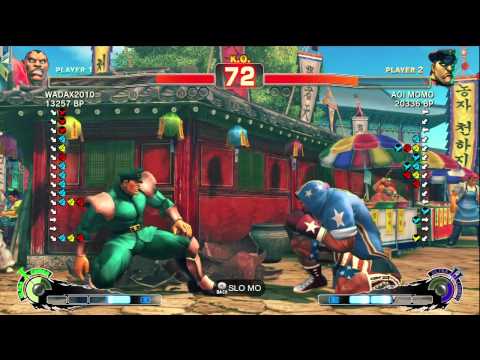 AOI MOMO [Bison] vs WADAX [Balrog] SSF4 Japanese Online Ranked Matches - TRUE-HD