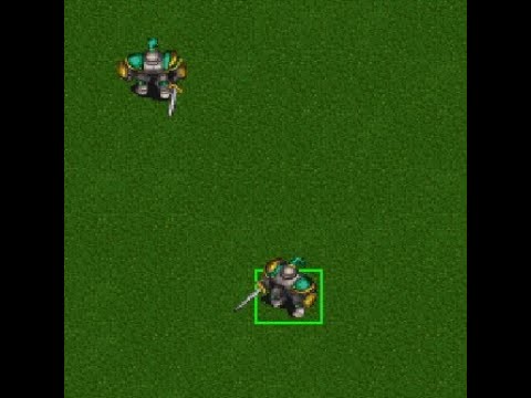 2nd test Warcraft 3 footman in Warcraft 2. Normal sprites