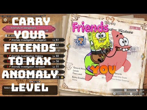 Sunbreak: Help Your Friends get Max Anomaly Rank FAST!