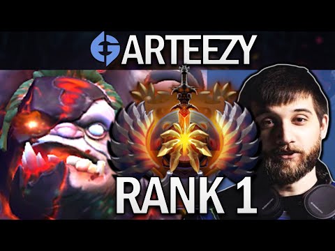 TI13 - Pudge Dota 2 Gameplay EG.Arteezy - RANK 1 and 19 Kills - Lima Major